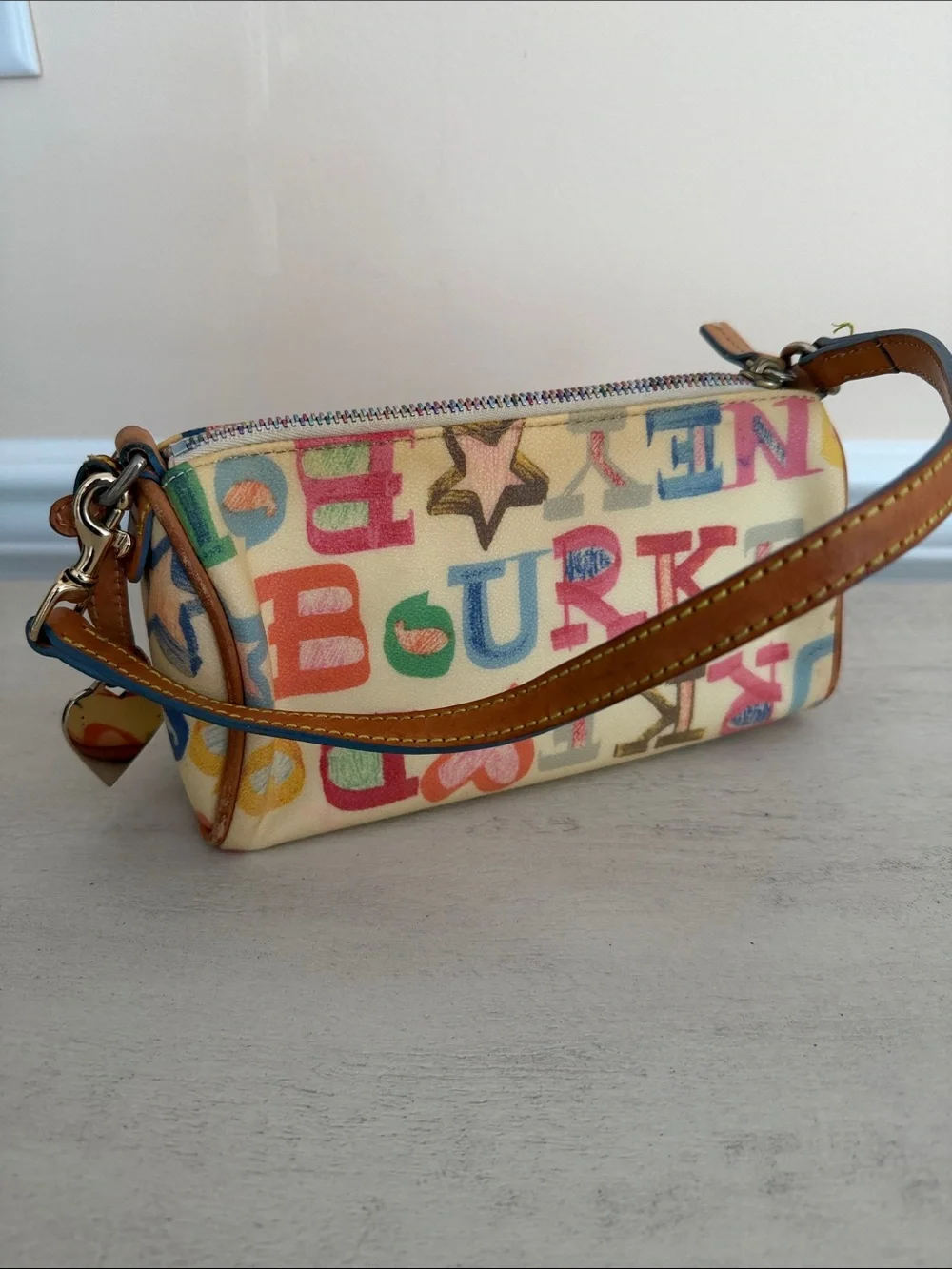 Dooney & Bourke Multicolor Alphabet Print mini bag - Picture 1 of 8